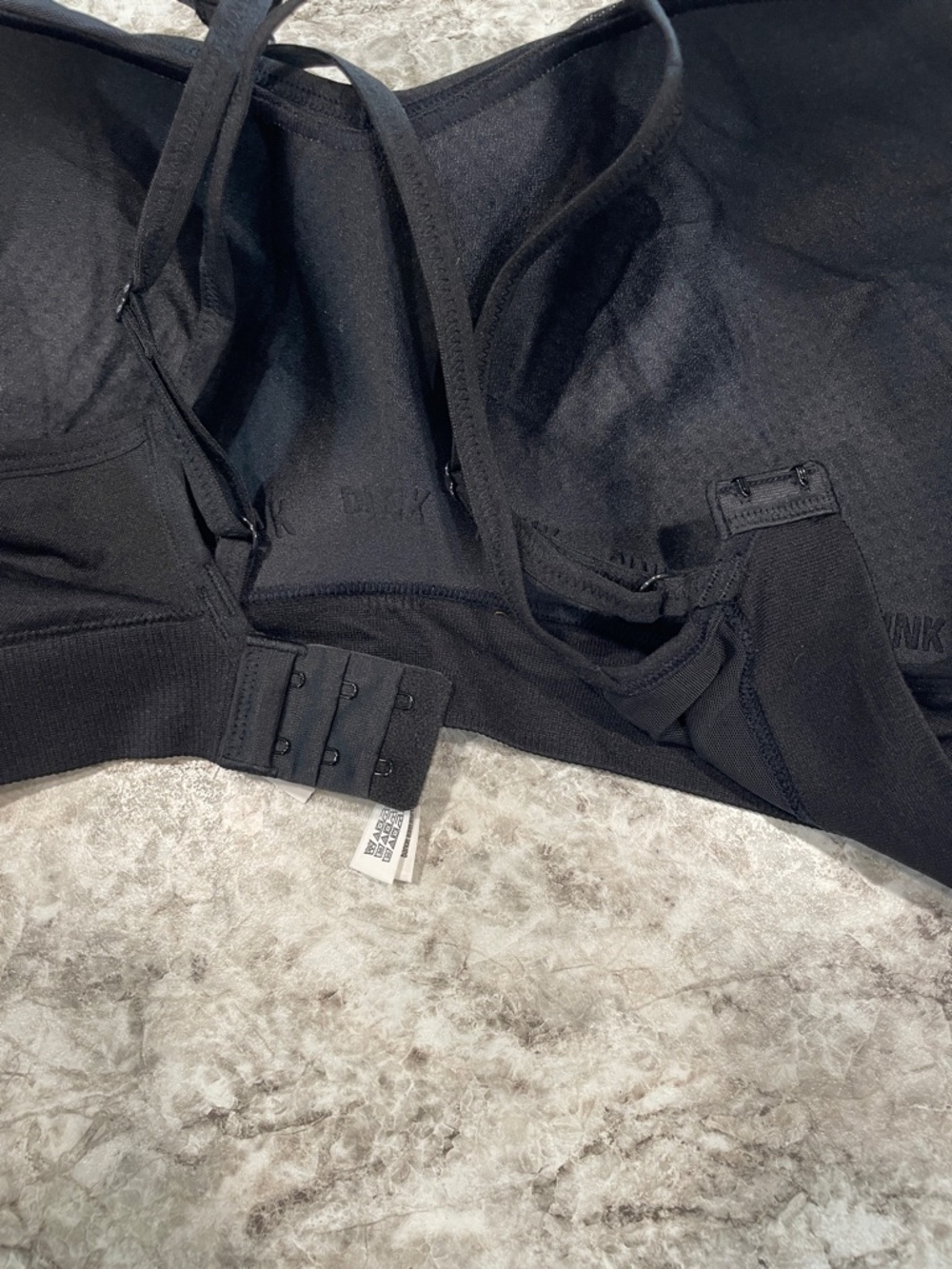 PINK Victoria's Secret Black Cross-Back Wireless Bra size XL NWT - Picture 3 of 8